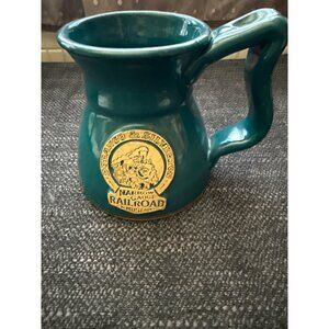 Durango & Silverton Narrow Gauge Railroad Museum Green Ceramic Mug train bullet